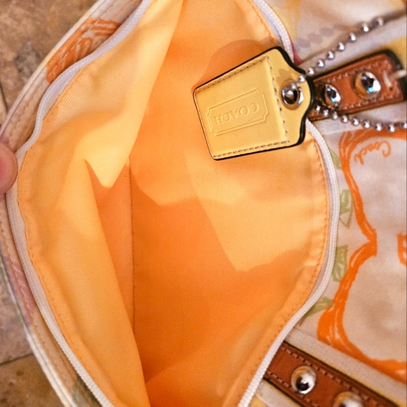 Authentic COACH Multi-Color C's SIGNATURE HOBO SATCHEL BAG - Picture 8 of 16